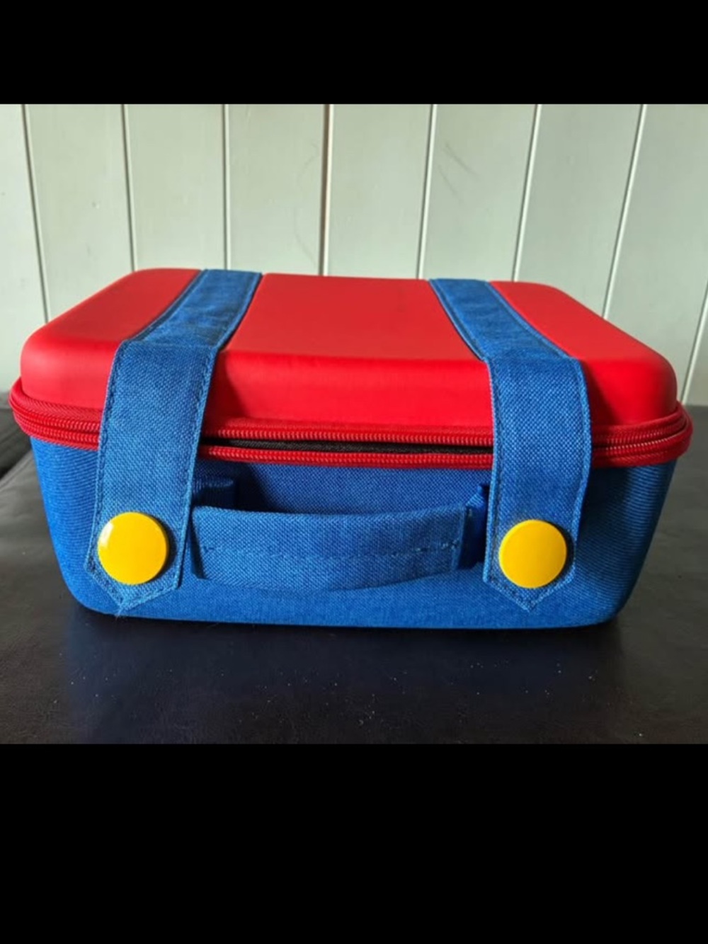 Super Mario Themed Nintendo Switch and Game Case.